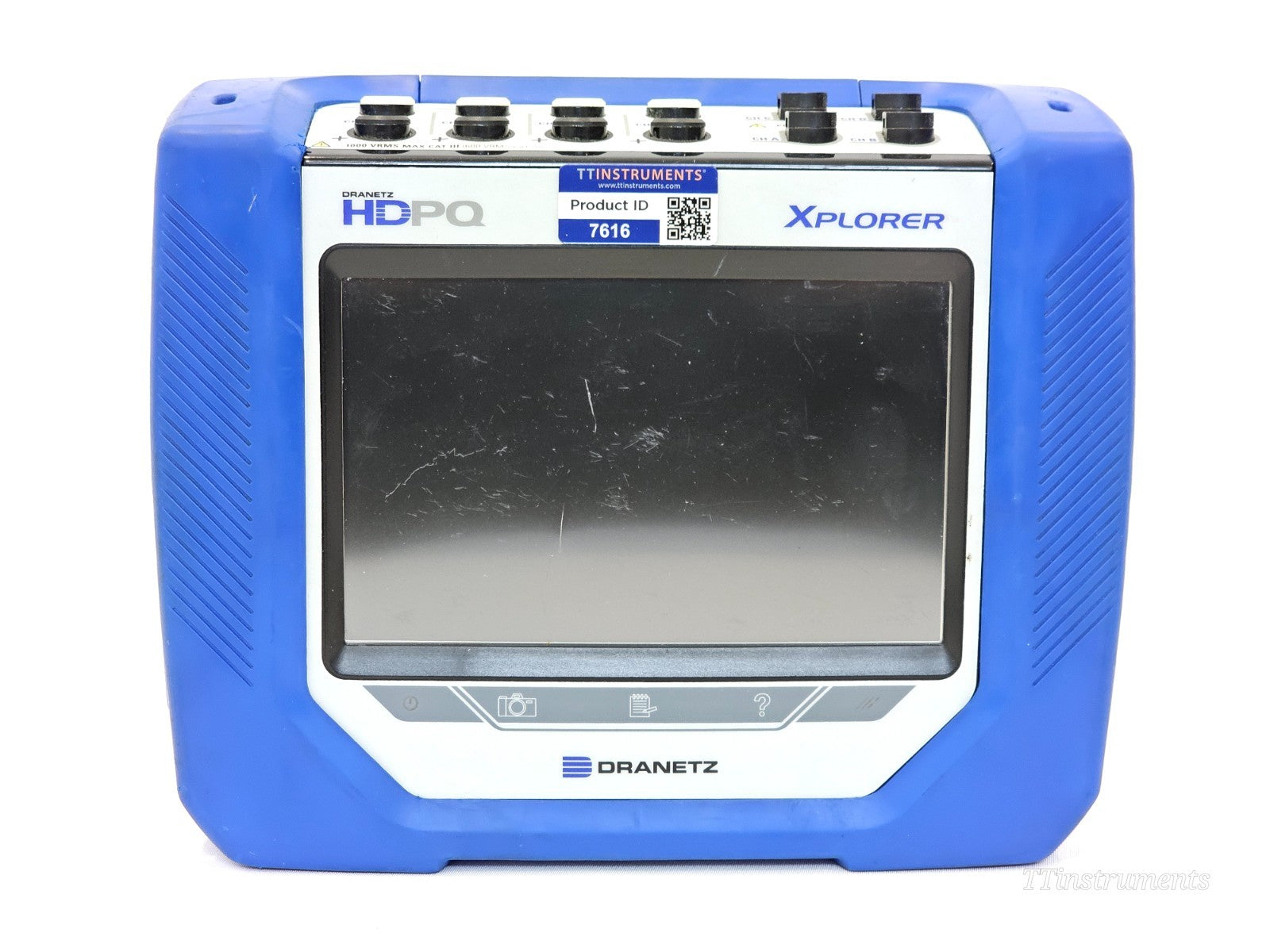 Dranetz HDPQ Xplorer screen showing EN 50160 voltage compliance Quality of Supply report