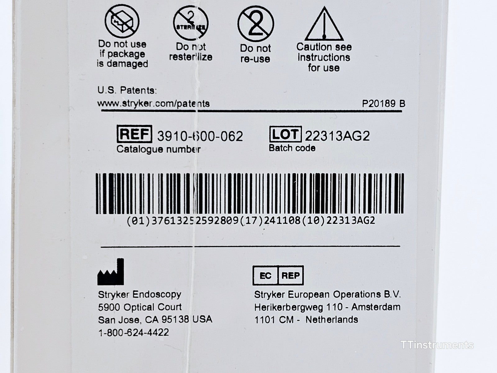 Stryker 3910-600-062 ReelX STT Knotless Anchor Pack of 5