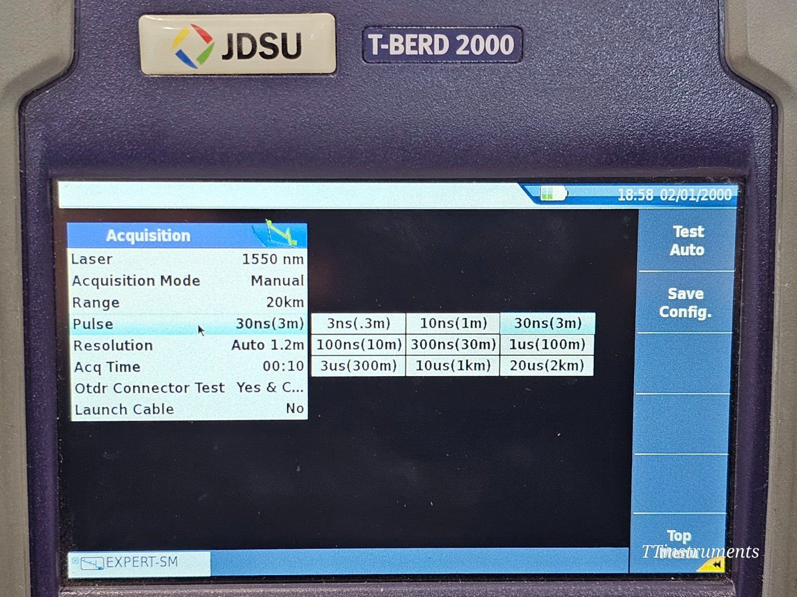 Stylus and cleaning accessories included with T-BERD 2000 OTDR kit