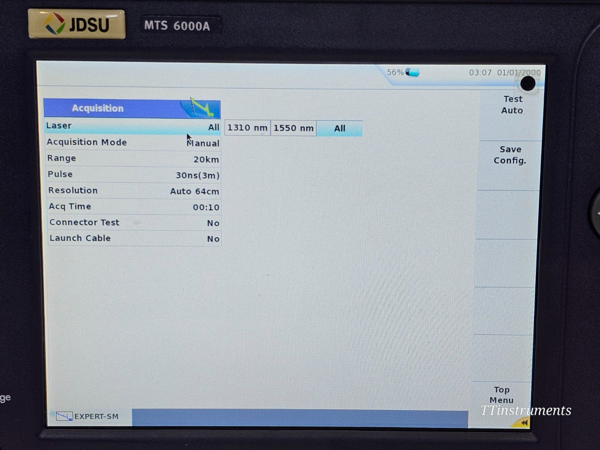 VIAVI MTS used optical fibre test equipment left side view