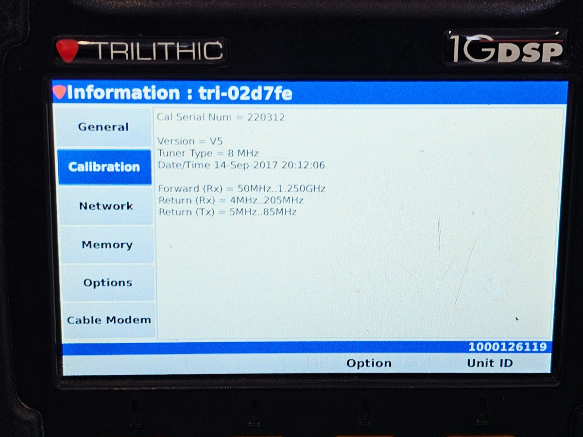 Viavi Trilithic 1G DSP Field Meter with Multiple Options 1GDSP DualRF12