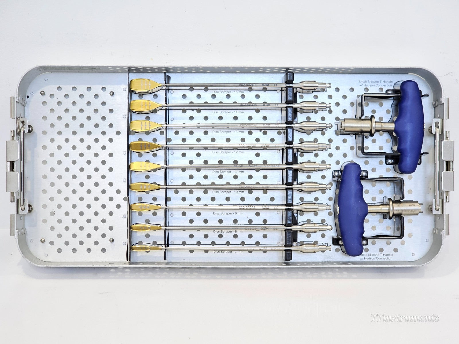 Stryker K2M Aleutian Interbody Systems Lordotic Trial Instrument Set 7mm - 15mm