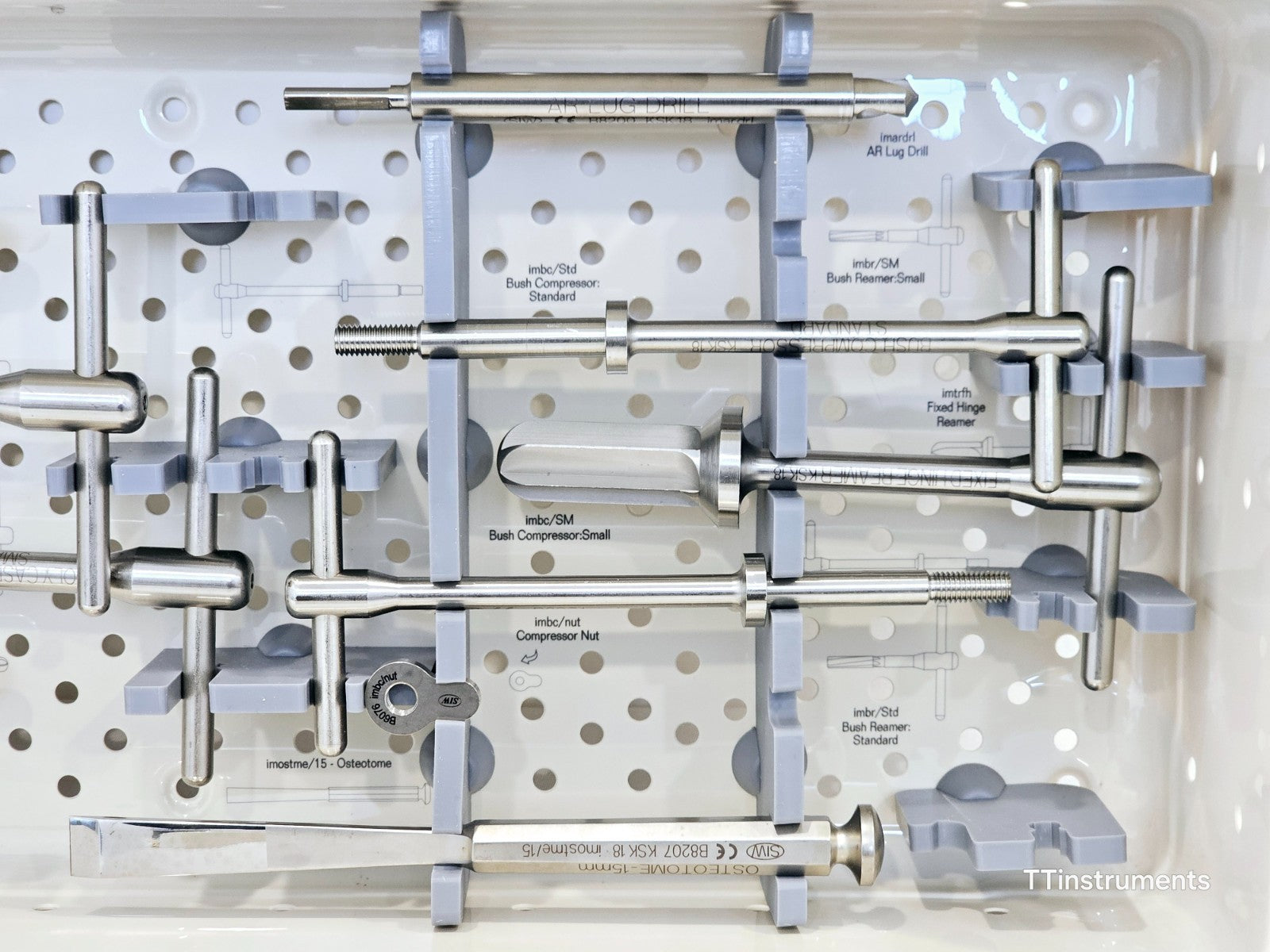 Stanmore knee limb salvage instruments showing handles and impactors