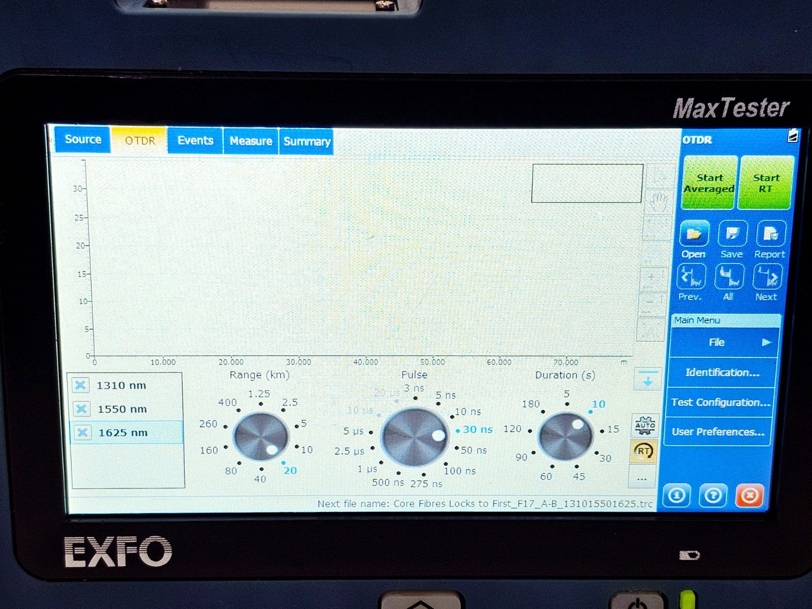 Calibrated EXFO MAX-730C-SM3 MaxTester PON/Metro OTDR 1310/1550/1625nm 730C SM318