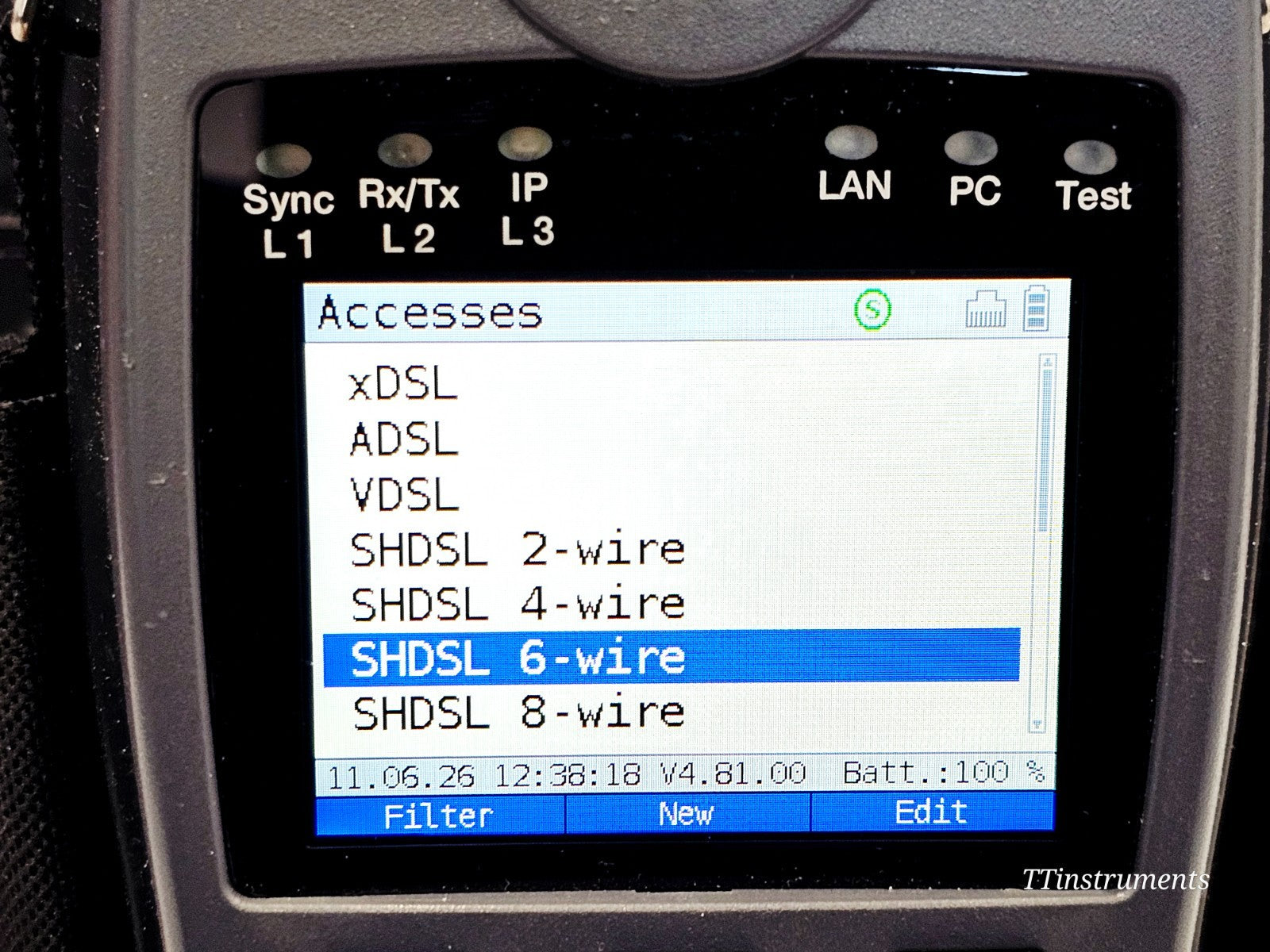 Intec Argus 166 GigE + ADSL Annex B & J VDSL SHDSL ISDN Loop Ethernet + TDR ....16