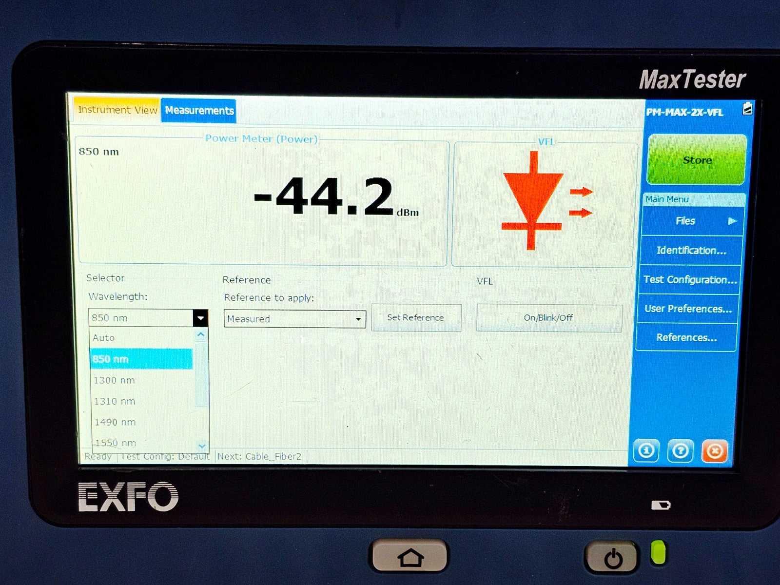 EXFO MAX-730C-SM8-EA OTDR cosmetic condition showing used wear detail