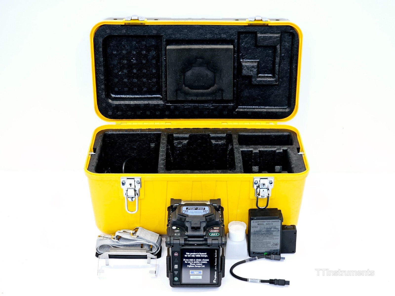 Serviced Fujikura 60S FSM-60S Fiber Optic SM MM Splicer ARC 9038 + CT-50 Cleaver