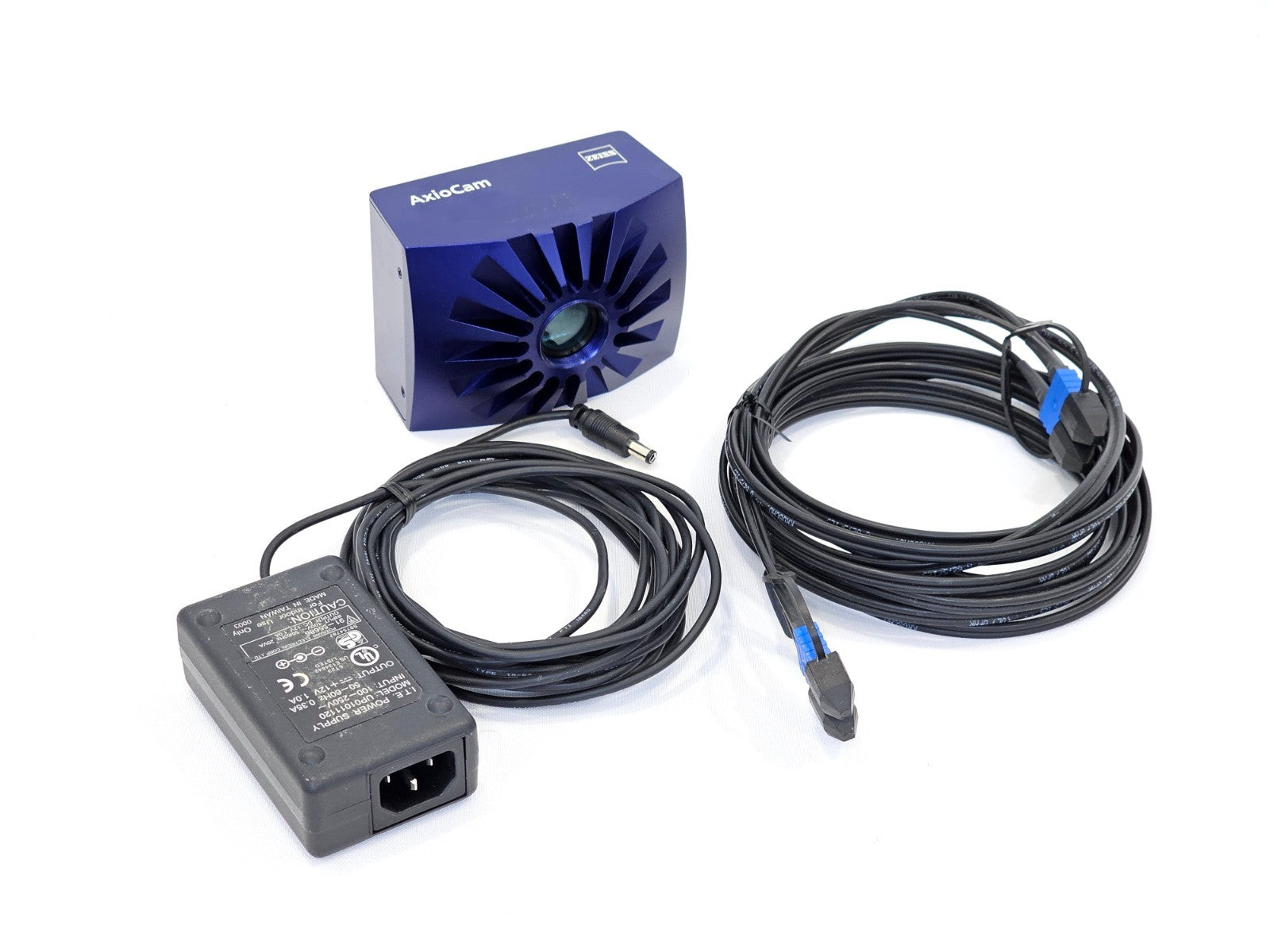 Zeiss Axiocam 412-312 Colour Microscope Camera w/ Power Supply + Optical Cable