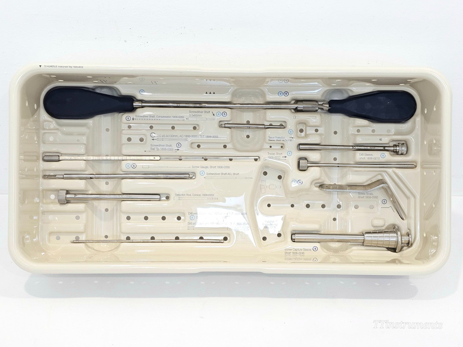 Stryker T2 Humerus Orthopaedics Instrument Tray