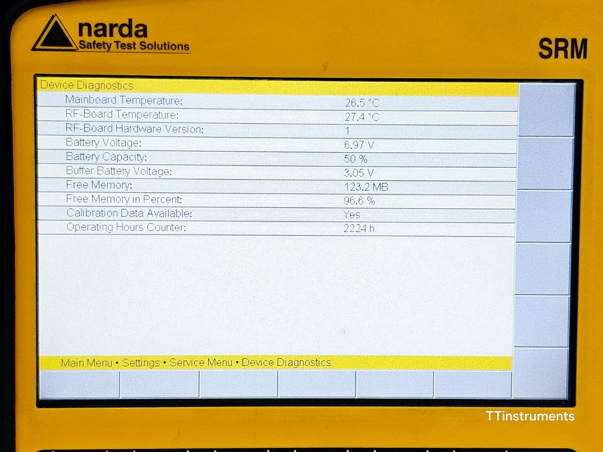 Narda SRM-3006 Selective Radiation Meter 3006/01 + 3501/03 Probe 27MHz - 3GHz12
