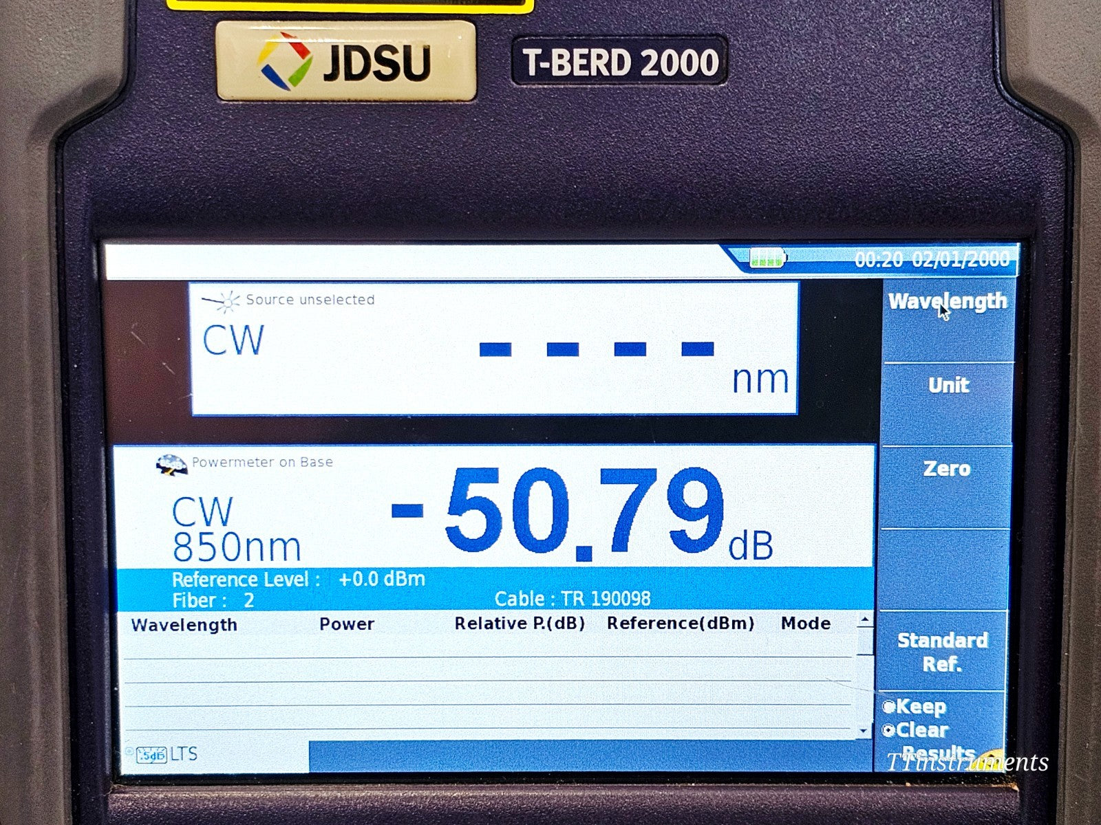 Viavi JDSU T-BERD 2000 + 4138 RMP65 1310/1550 & 1650 nm Filtered Metro PON OTDR13