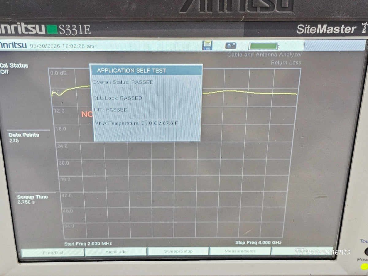 Anritsu S331E used site master three-quarter angle view