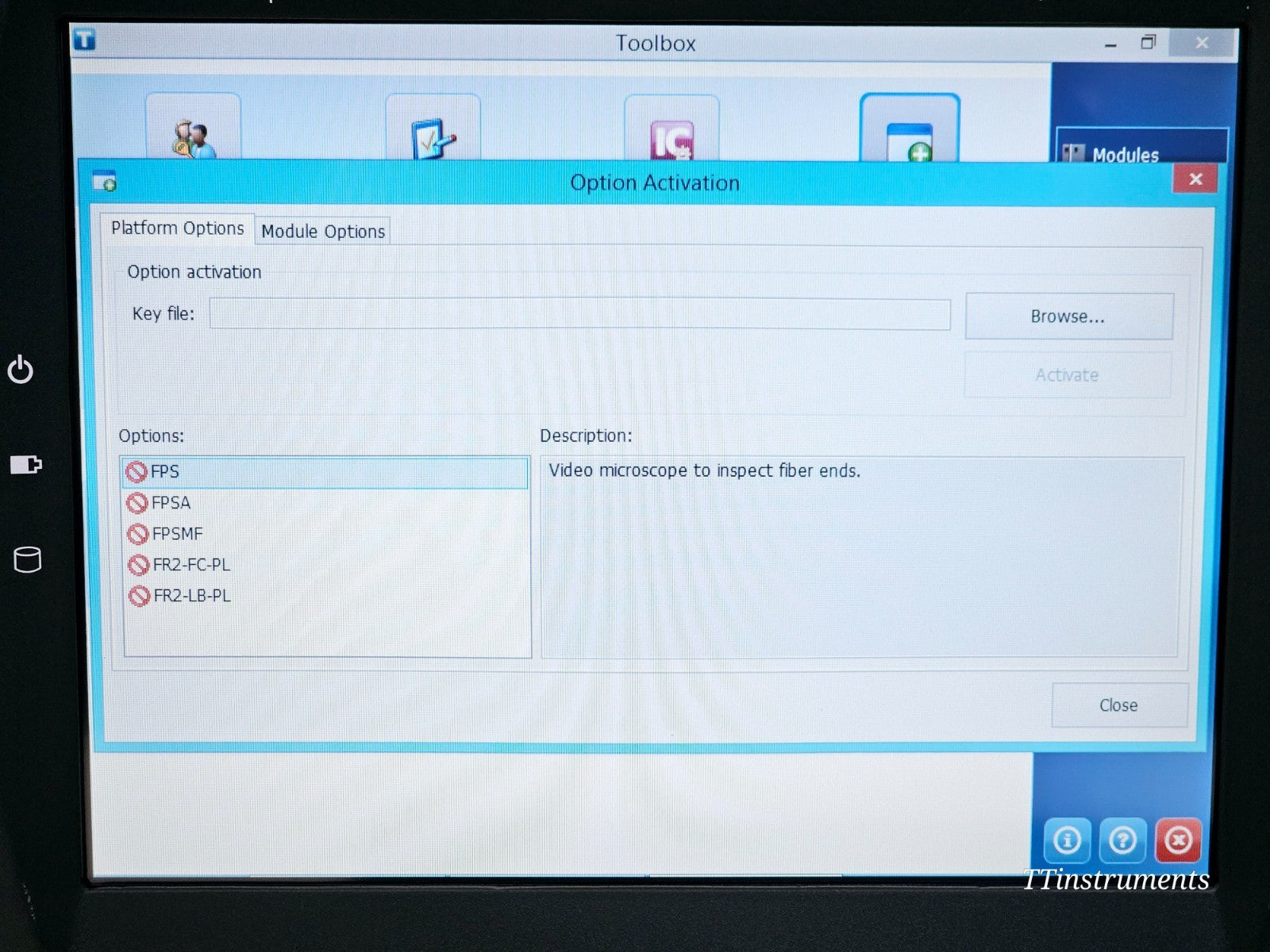 EXFO FTB-500 with FTB-5800 CD & FTB-5500B PMD Analyzer + FLS-5834A Light Source