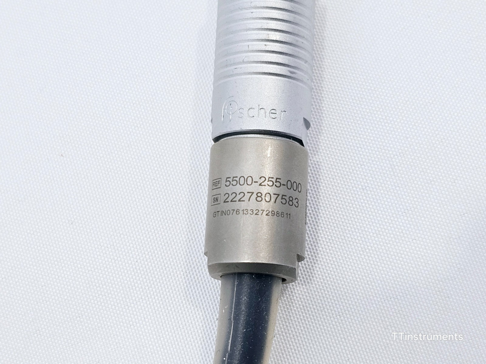 Stryker SONOPET iQ 5500-255-000 handpiece label and reference number detail
