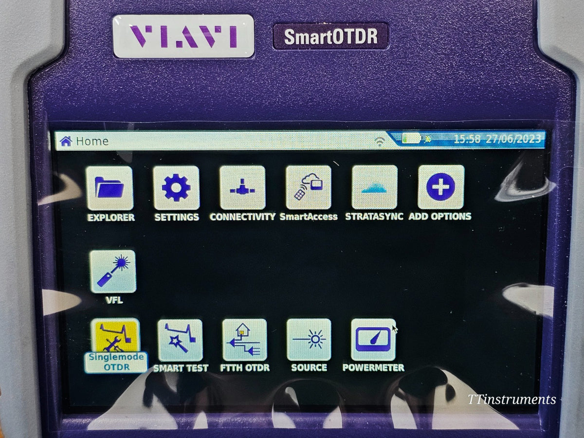 Brand NEW VIAVI SmartOTDR E138FB65 1310/1550/1650 Filtered SM APC 40 dB MFD 202310