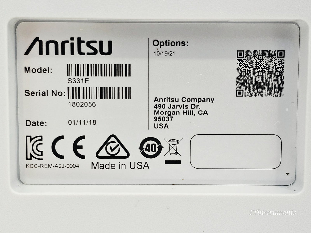Anritsu S331E used site master cosmetic condition close-up