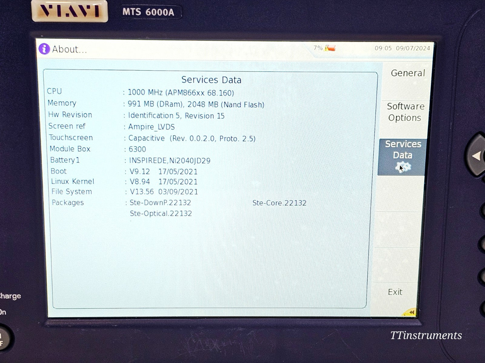 VIAVI MTS 6000A V2 Platform + 81162C 1625nm Filtered OTDR Module SC-APC 47.5 dB13