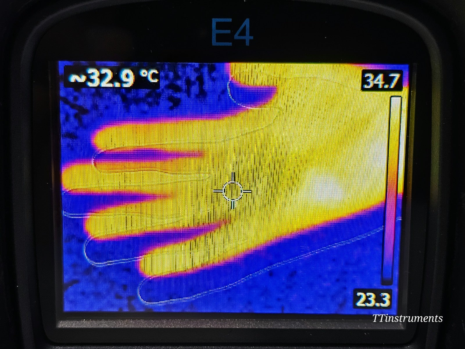 FLIR E4 infrared thermography camera cosmetic condition detail view