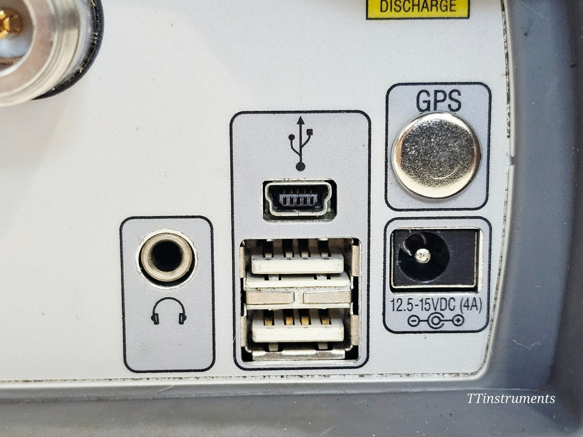 Anritsu S331E site master right side view showing port access