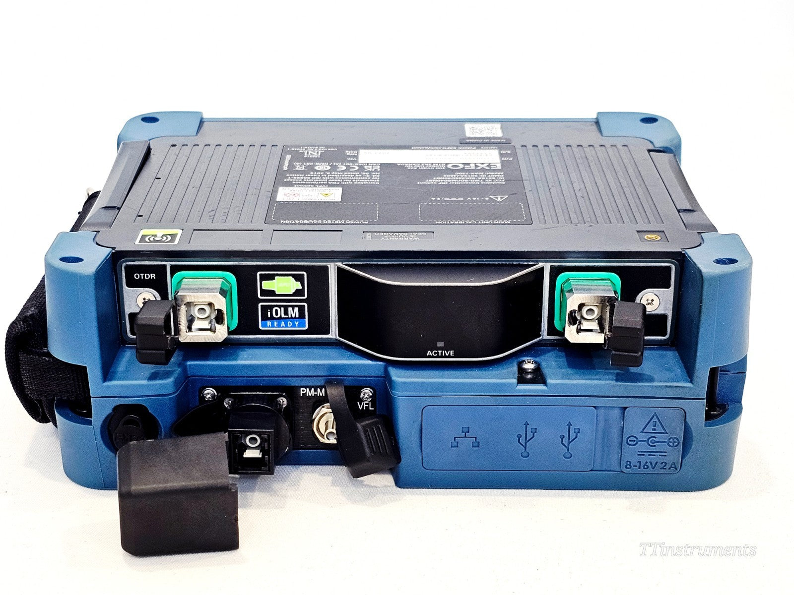 EXFO MAX-730C-SM8-EA OTDR top view showing display screen and controls