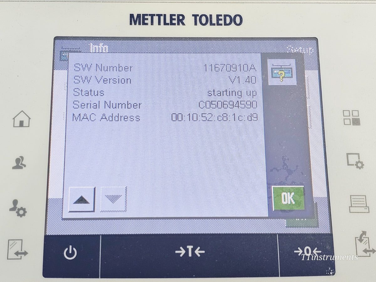 Mettler Toledo used lab balance additional cosmetic detail and surface condition