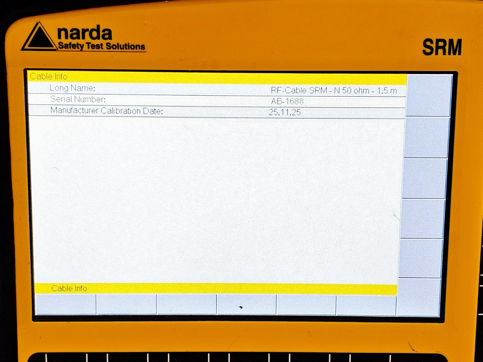 Cal'd Narda SRM-3006 Selective Radiation Meter 9kHz-6GHz + 3501/03 3GHz Antenna18