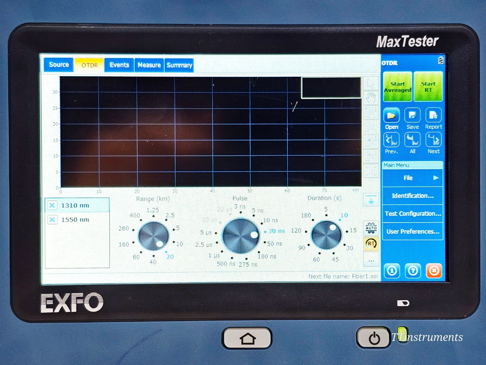 EXFO MAX-730C-SM1-EA MaxTester 1310/1550nm SM OTDR + AFL OLS2 Dual Laser15