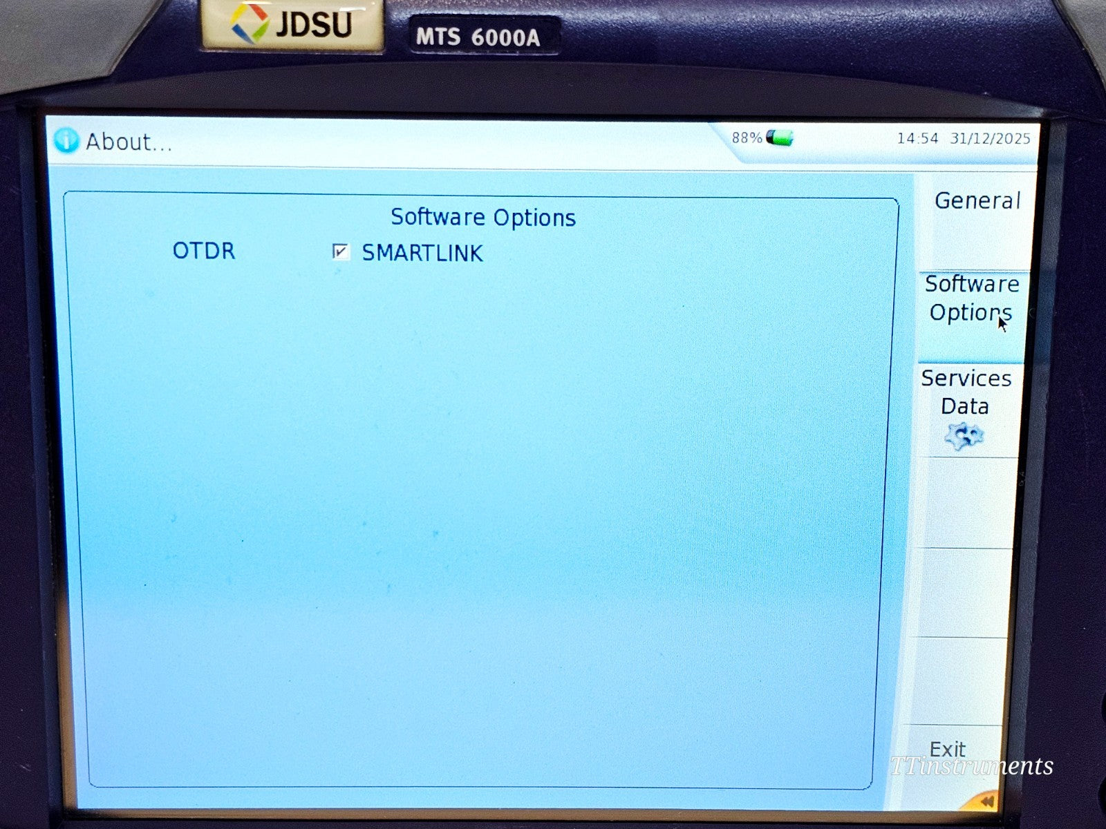 Viavi JDSU MTS 6000A with 81MRDISPAP CD PMD AP Dispersion Analyzer 1260-1640 nm