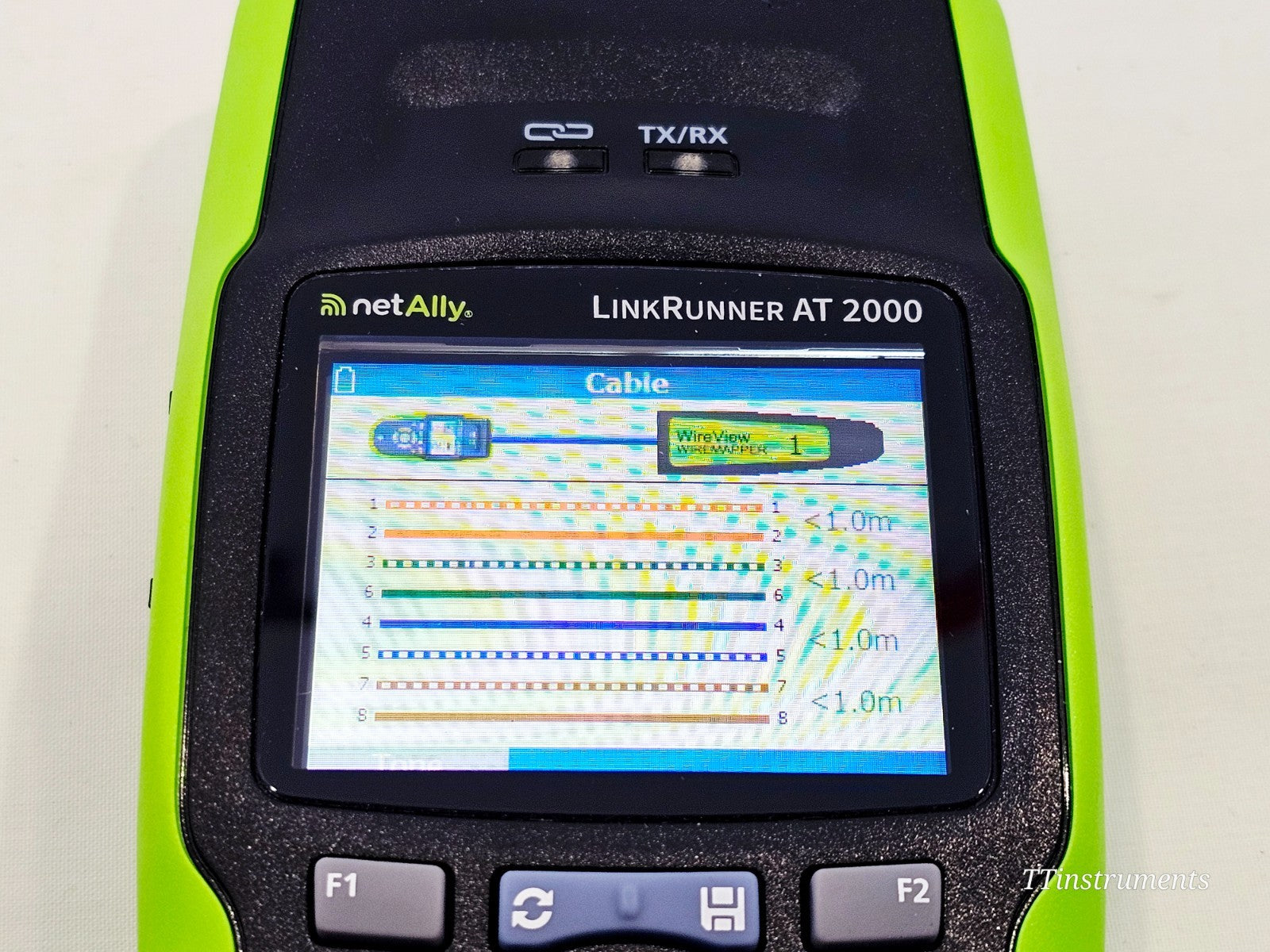 NetAlly LinkRunner used handheld tester cosmetic condition close-up