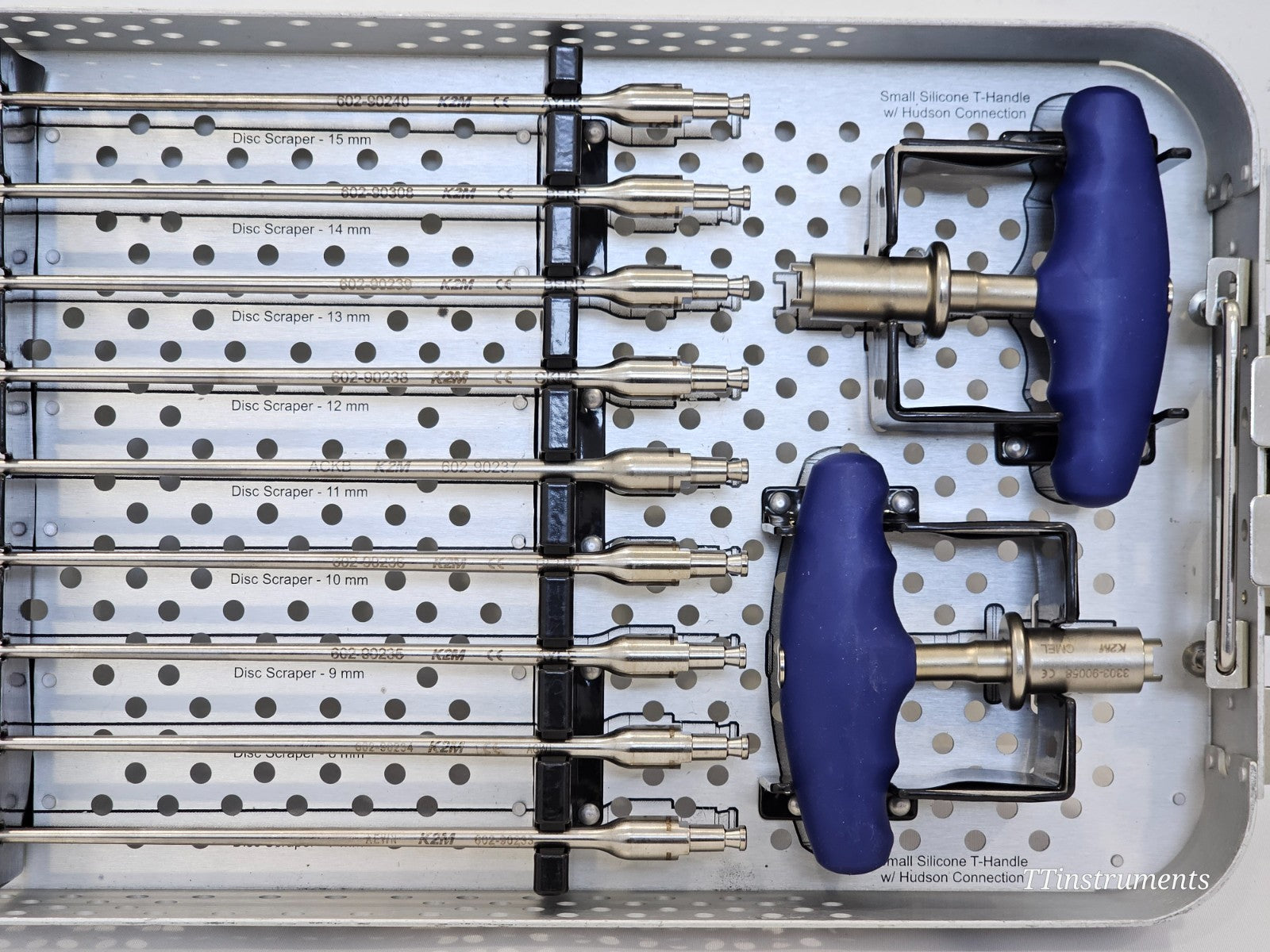 Stryker K2M Aleutian Interbody Systems Lordotic Trial Instrument Set 7mm - 15mm