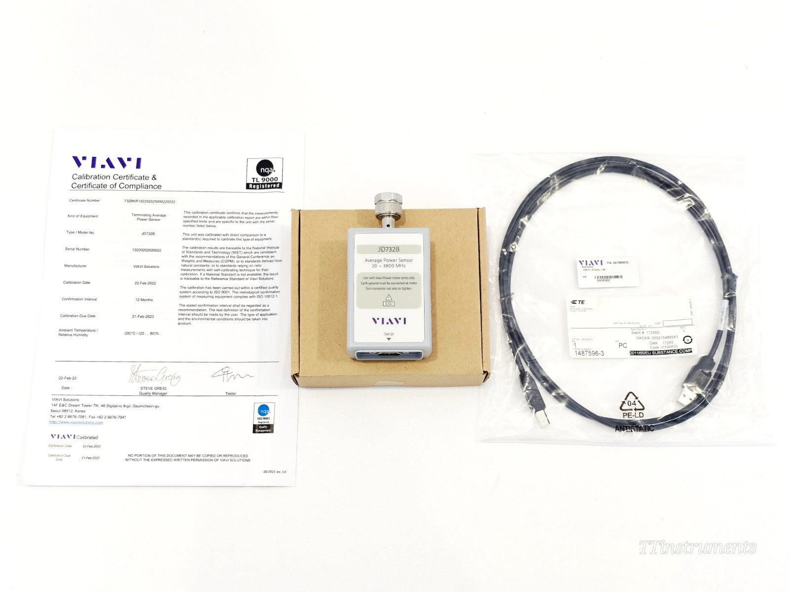 VIAVI JD732B Average Power Sensor 20-3800 MHz