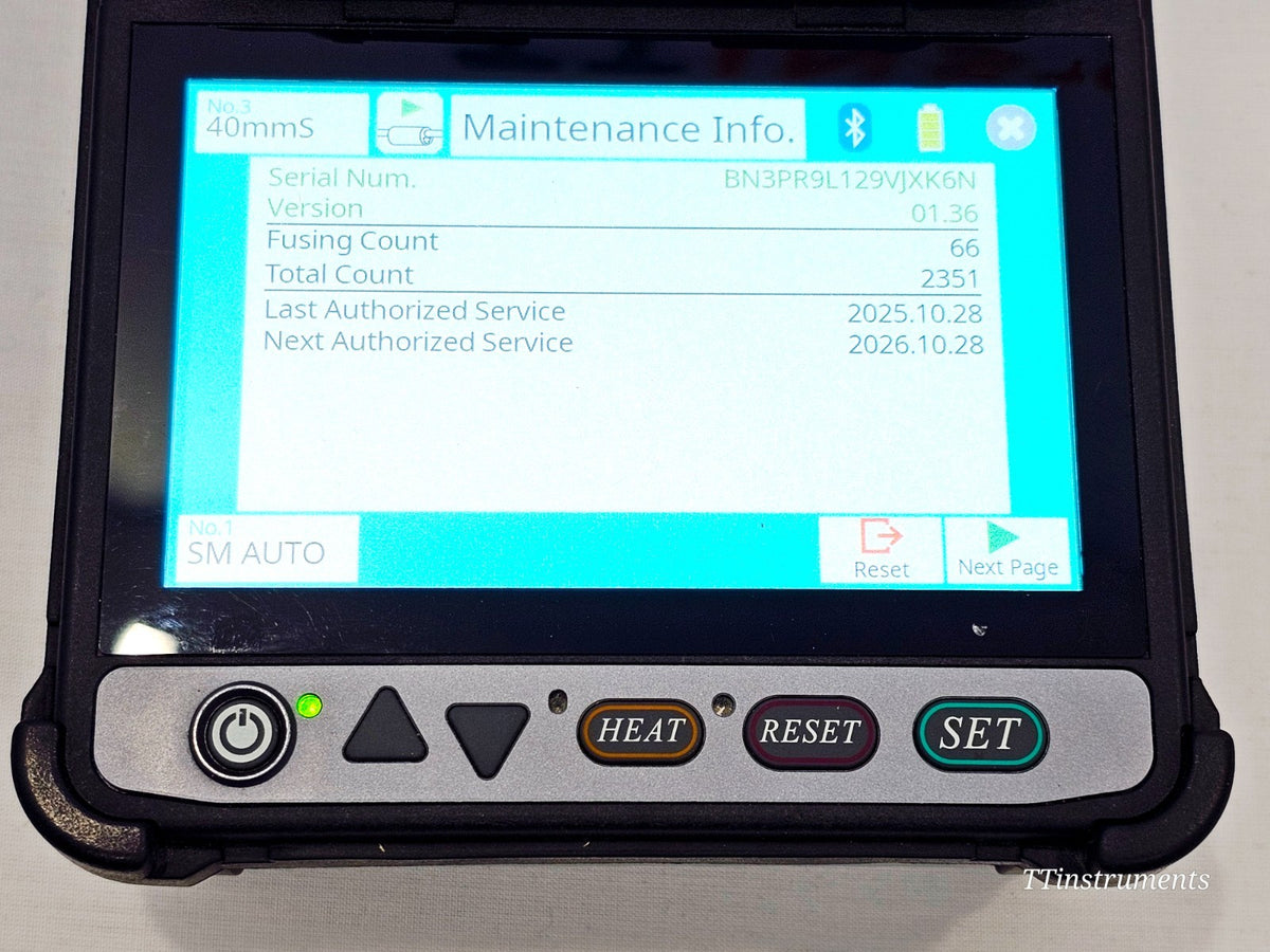 Serviced Fujikura 41S Active Cladding Fusion Splicer ARC 2351 **NO Cleaver1