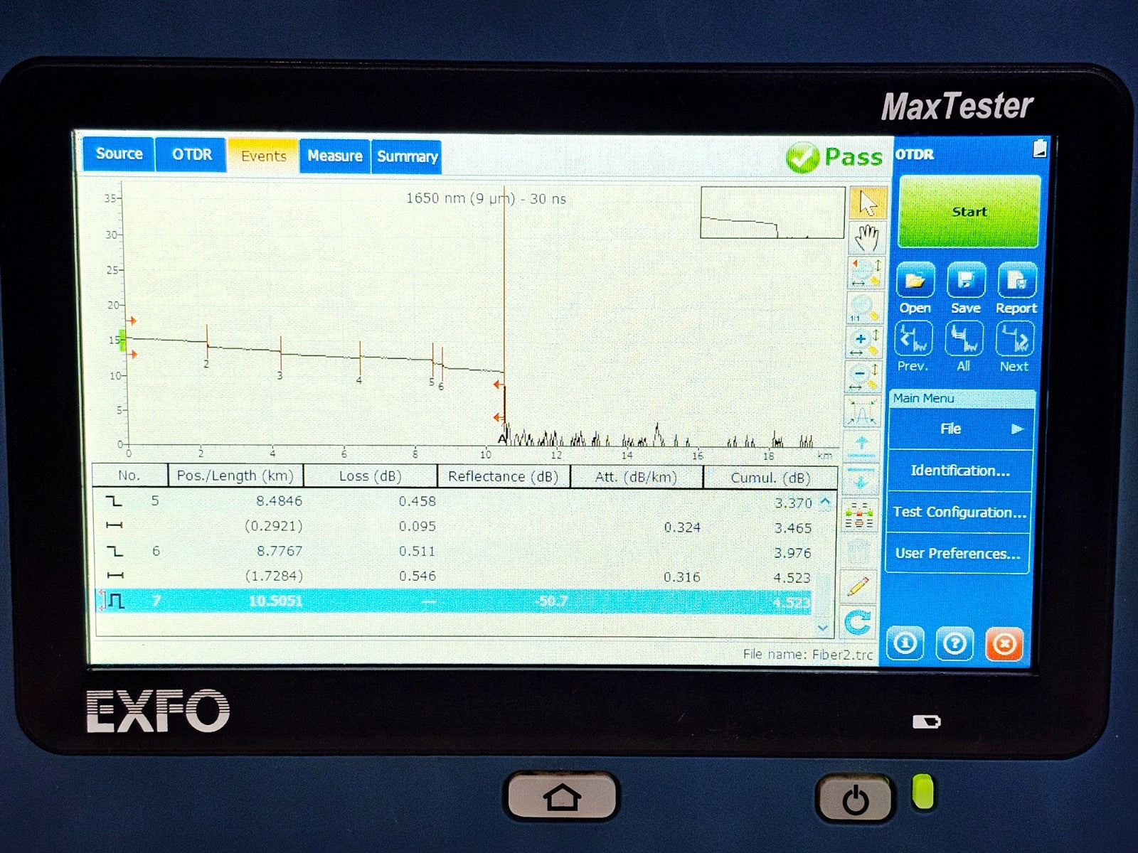 EXFO MAX-730C-SM8-EA used OTDR full unit overview fibre optic test equipment