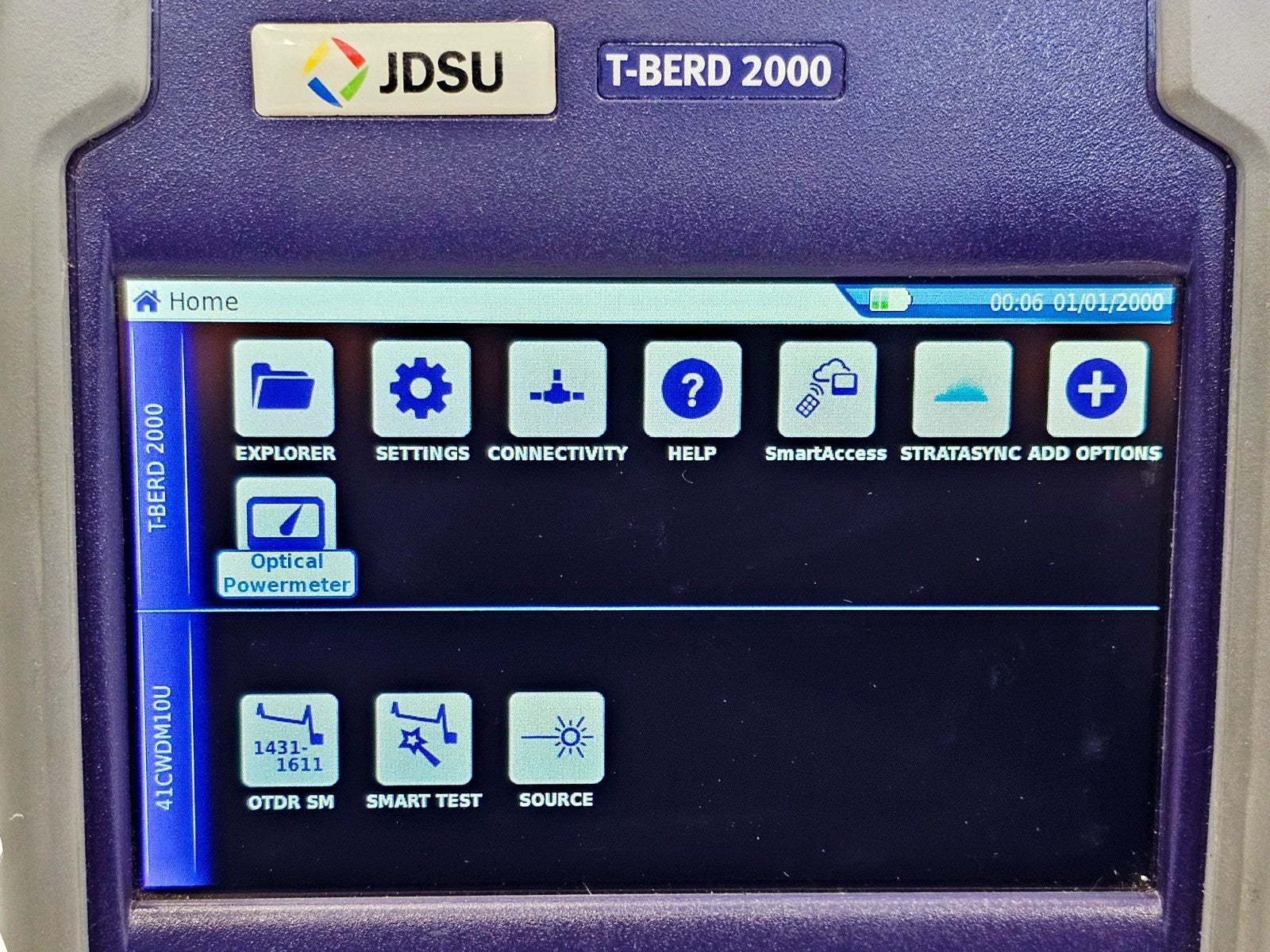 VIAVI JDSU T-BERD 2000 + 41CWDM10U CWDM OTDR 1431-1611nm 10 Wavelength 35dB10