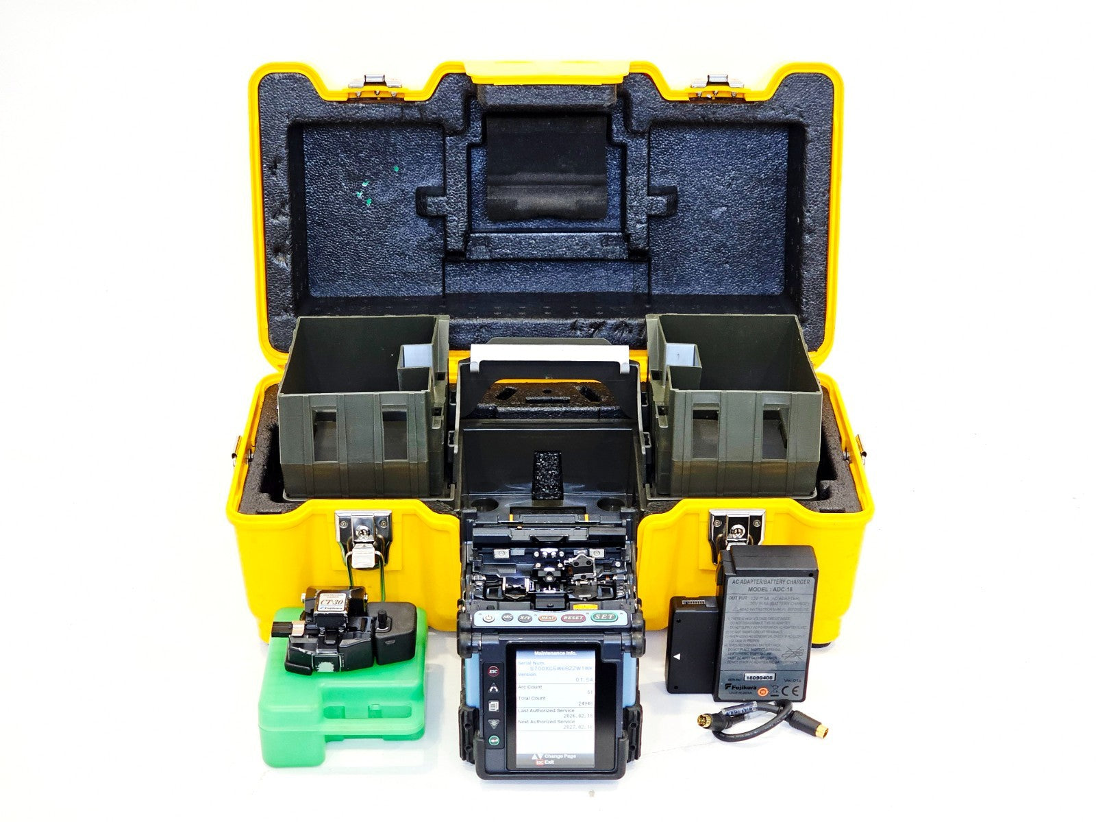 Serviced Fujikura 70S Fiber Optic Fusion Splicer SM MM ARC 24948 CT-30 Cleaver0