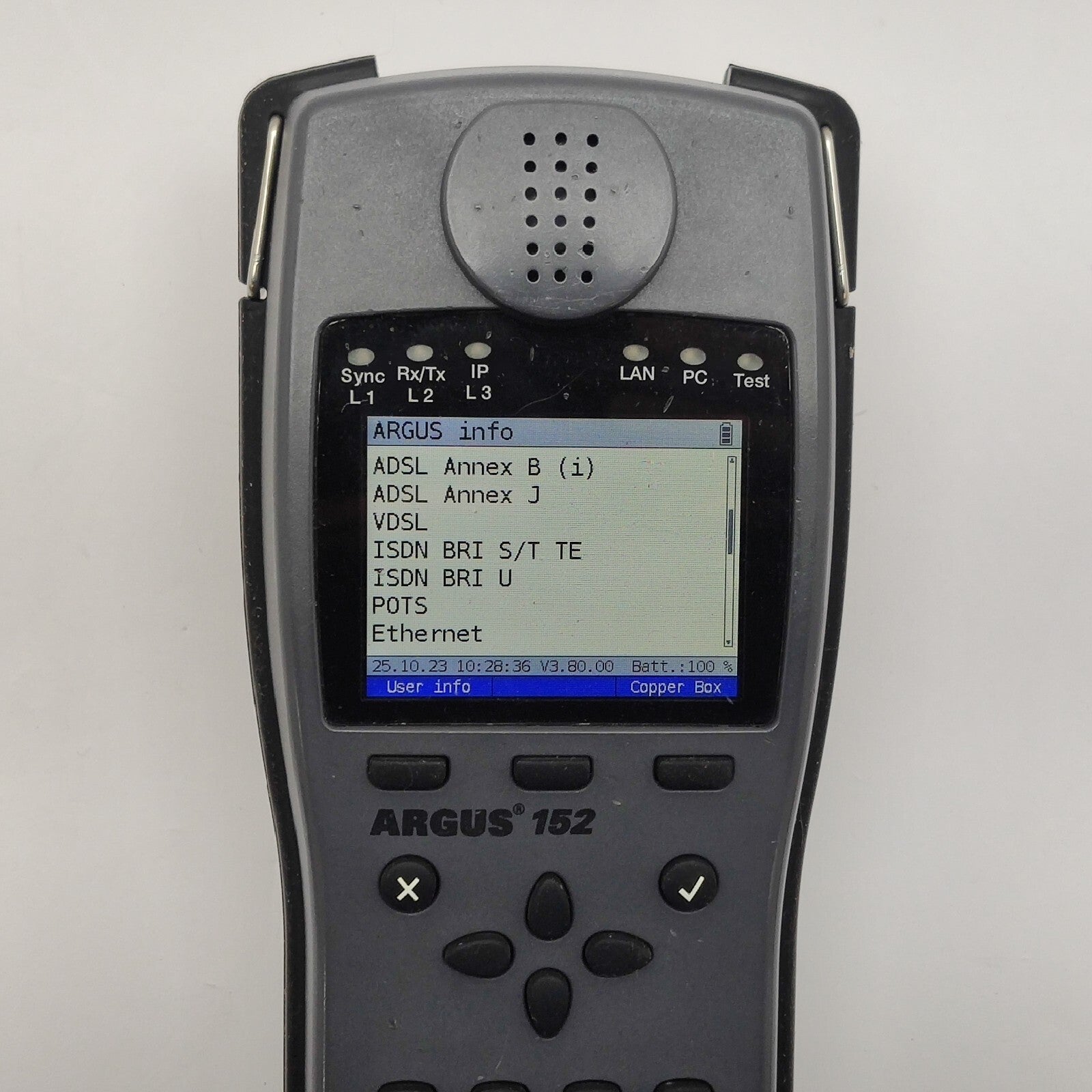 Intec Argus 152 ADSL Annex B&J VDSL ISDN POTS Ethernet Bridge Tester w/ Options