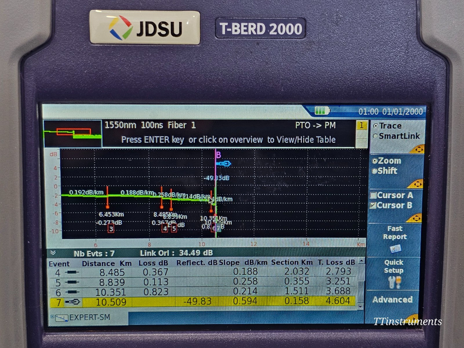 JDSU T-BERD 2000 + 4146 QUAD OTDR SM MM 850/1300 1310/1550 + P5000i Scope +MP-60
