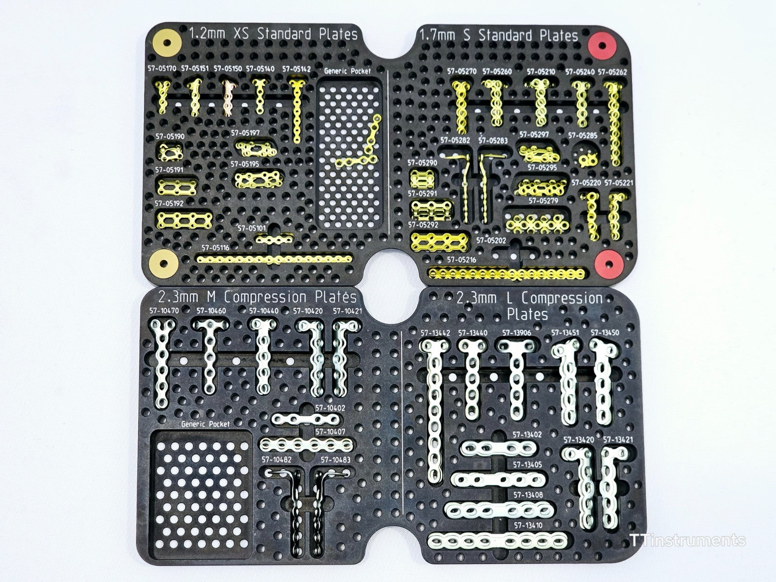Stryker VariAx Hand Plating System implant trays and components