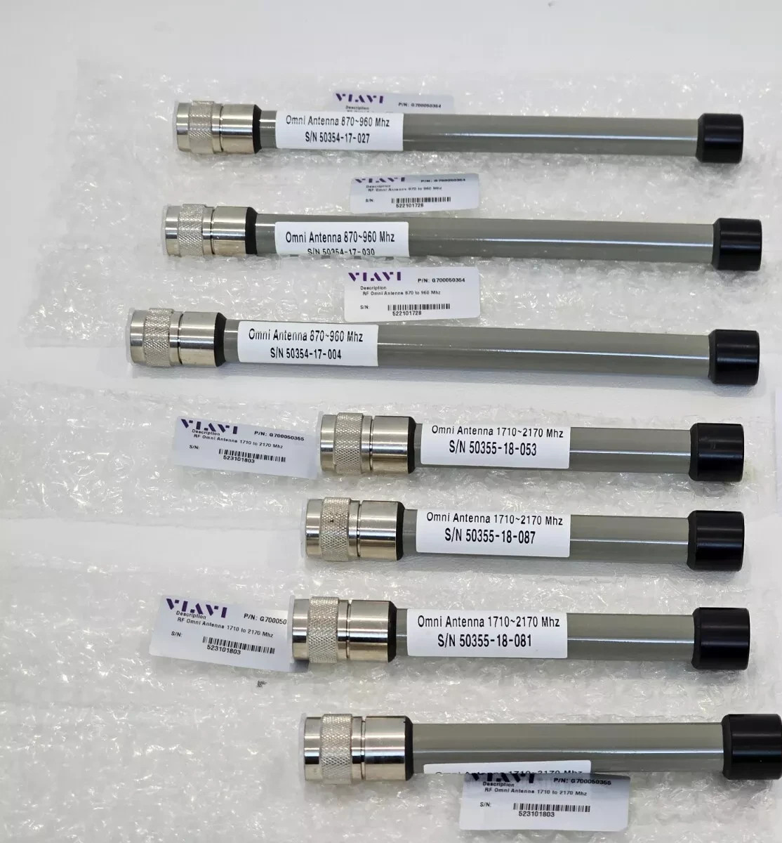 Viavi Omni Antennas 1710 - 2170 + 870 - 960 MHz G700050354 + G700050355 1 dBi