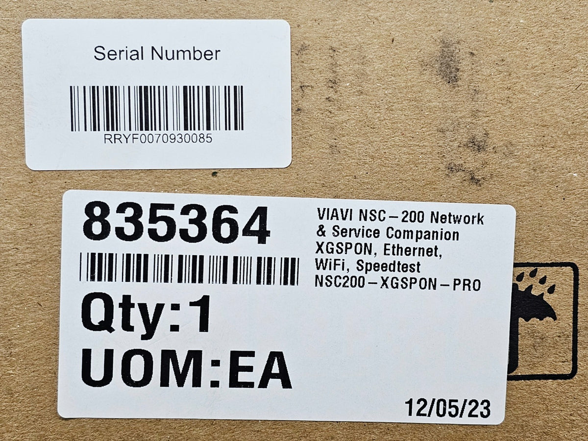NEW VIAVI NSC-200 Network & Service Companion XGSPON ETHERNET WIFI SPEEDCHECK12