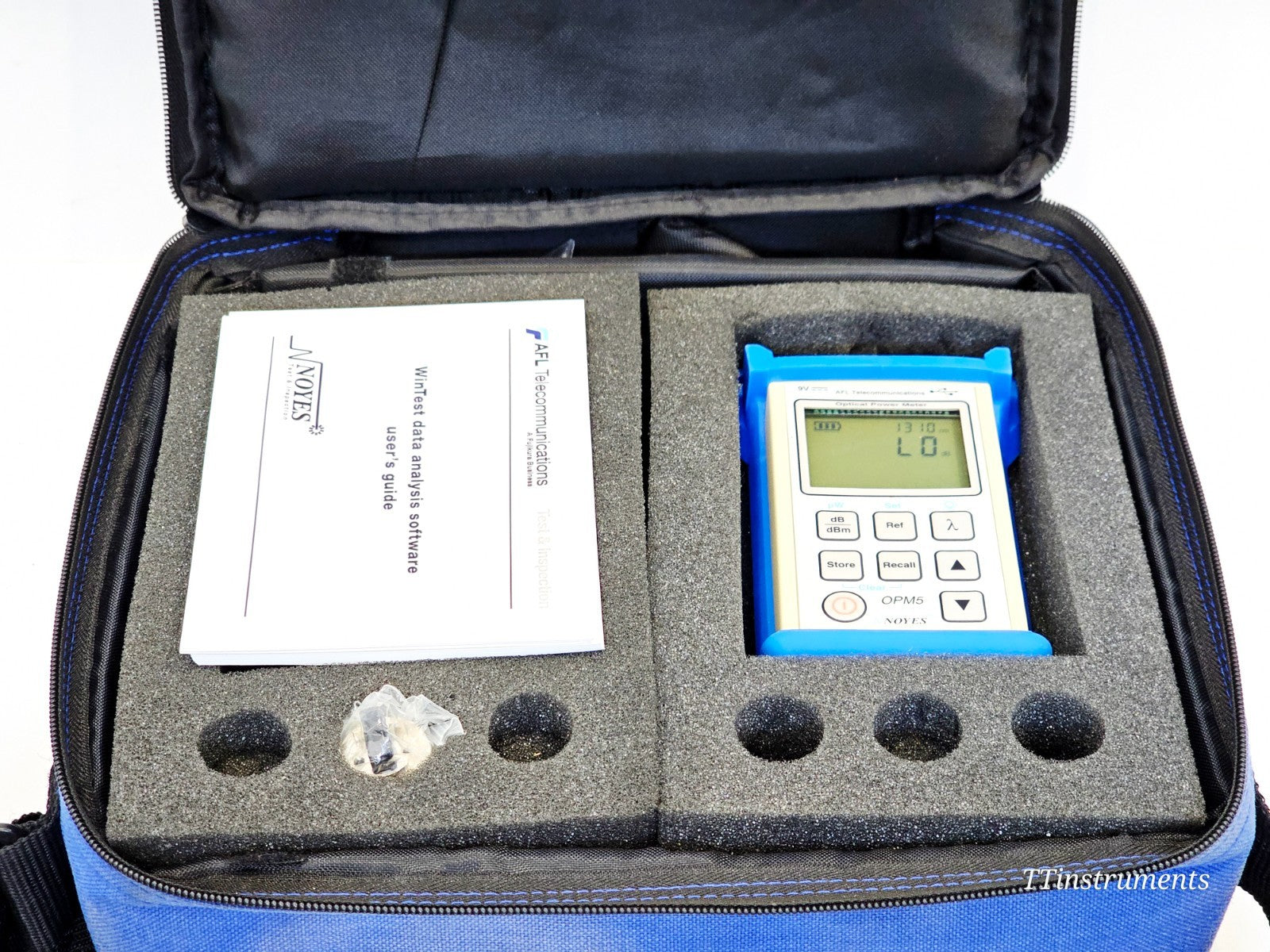 NOYES AFL optical power meter accessories and carry case included