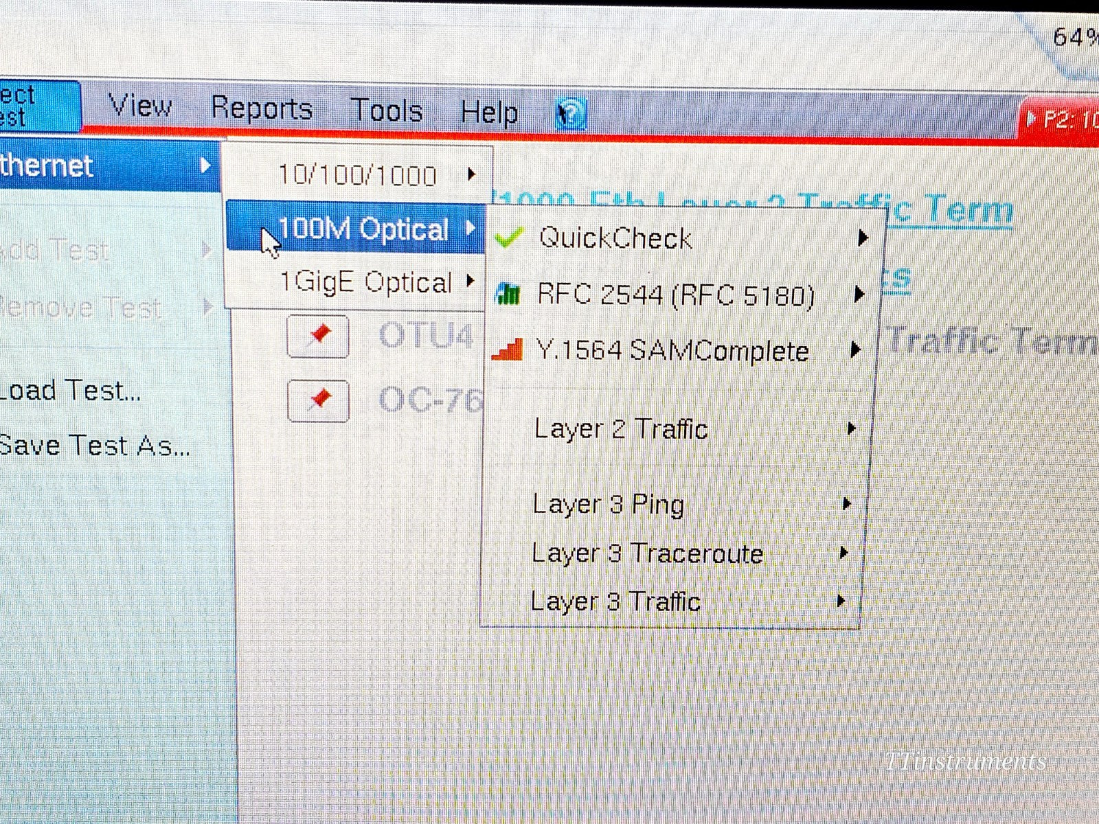 Viavi JDSU MTS 6000A V2 with BERT CSAM CC100 1G Ethernet Module CSAM1