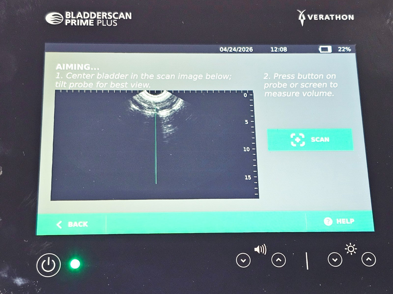 Verathon BladderScan full kit set used ultrasound bladder volume measurement