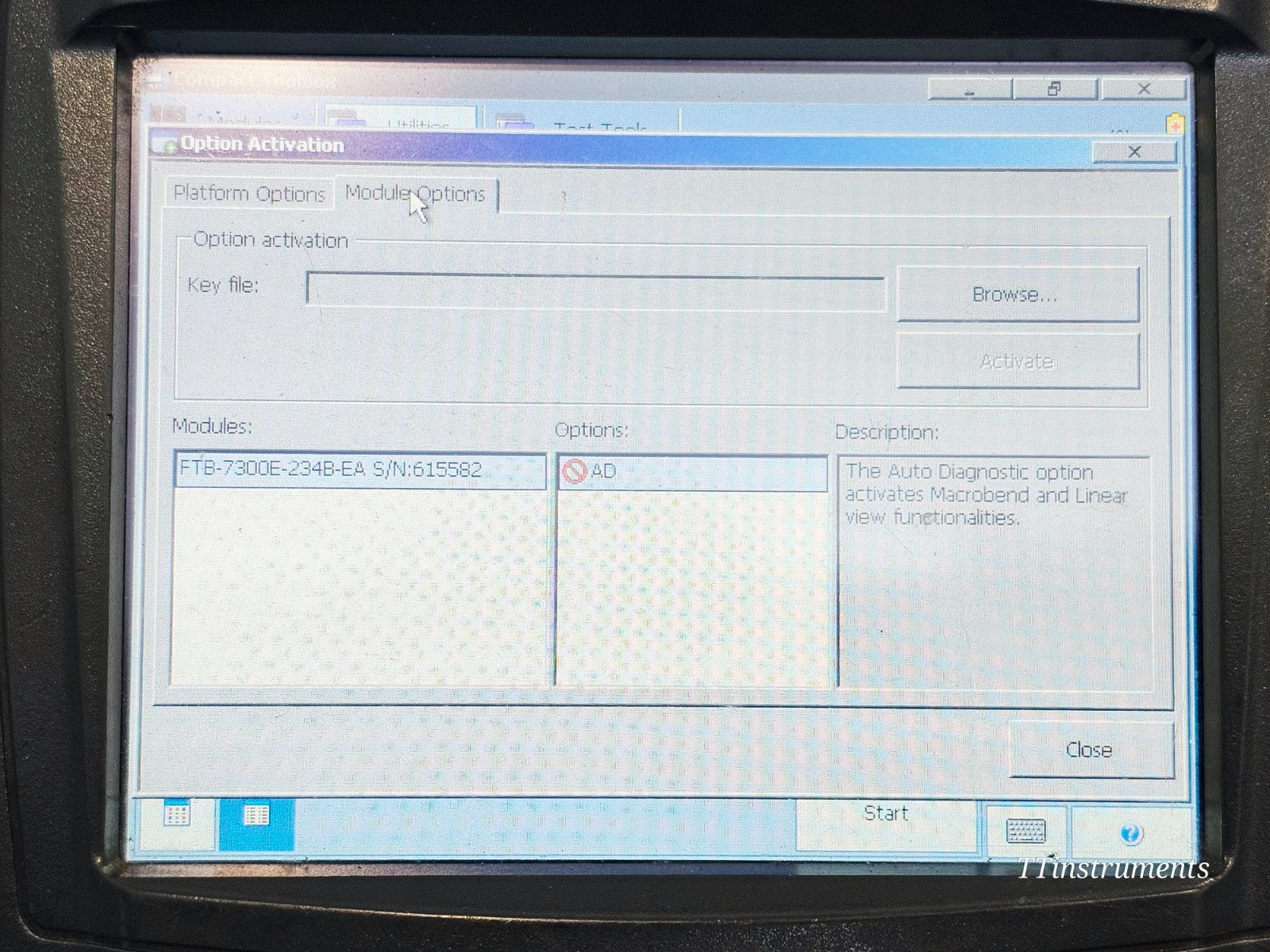 EXFO FTB-200 V2 with FTB-7300E OTDR 1310/1550/1625nm SM 39/37/37 dB SC-APC17