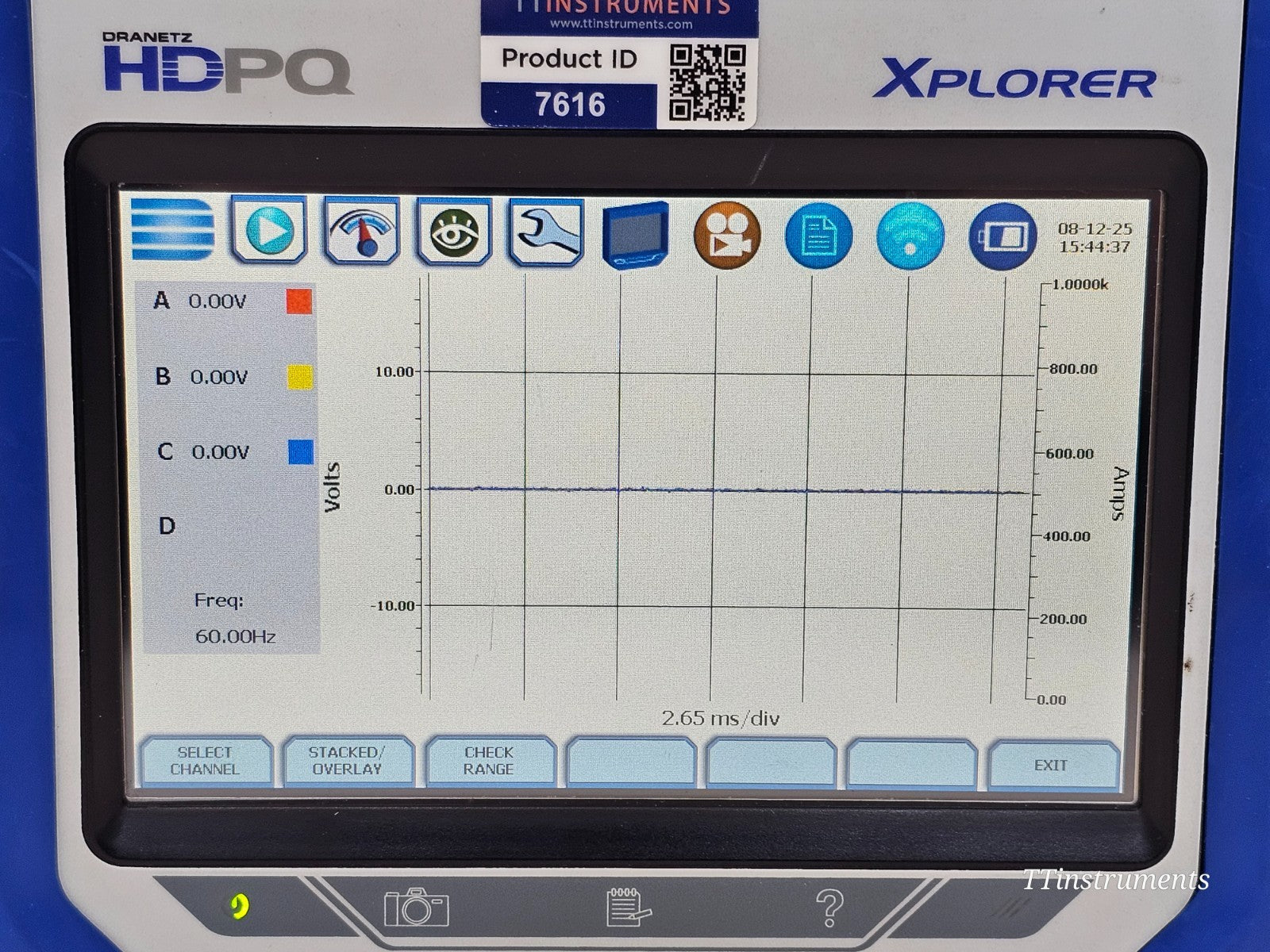 DRANFLEX 3000XLB flexible current probe showing Hypertronics connector and coiled sensor loop