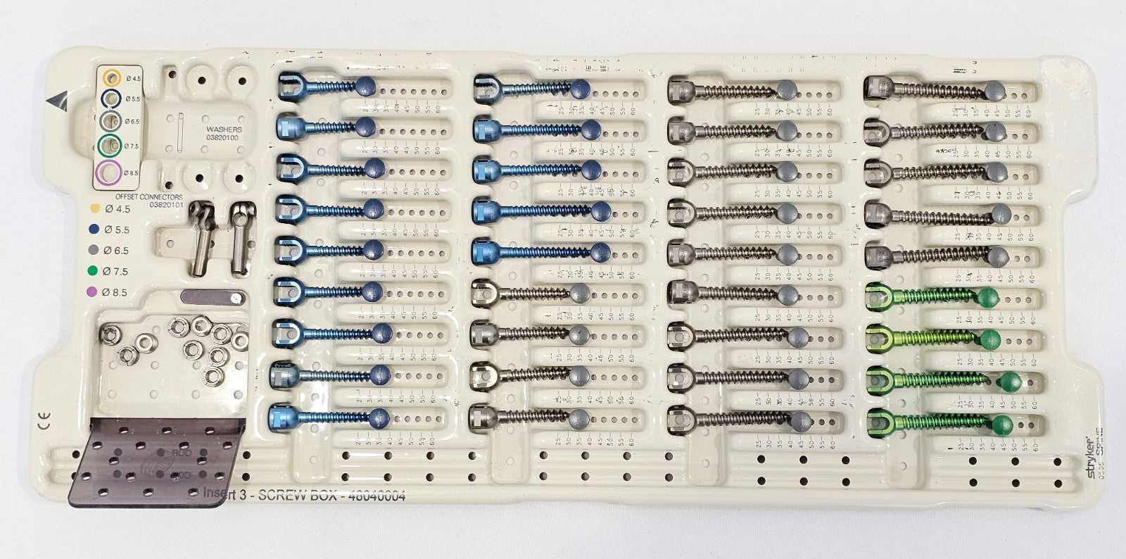 Stryker Spine XIA Common Instruments Tray 48040055