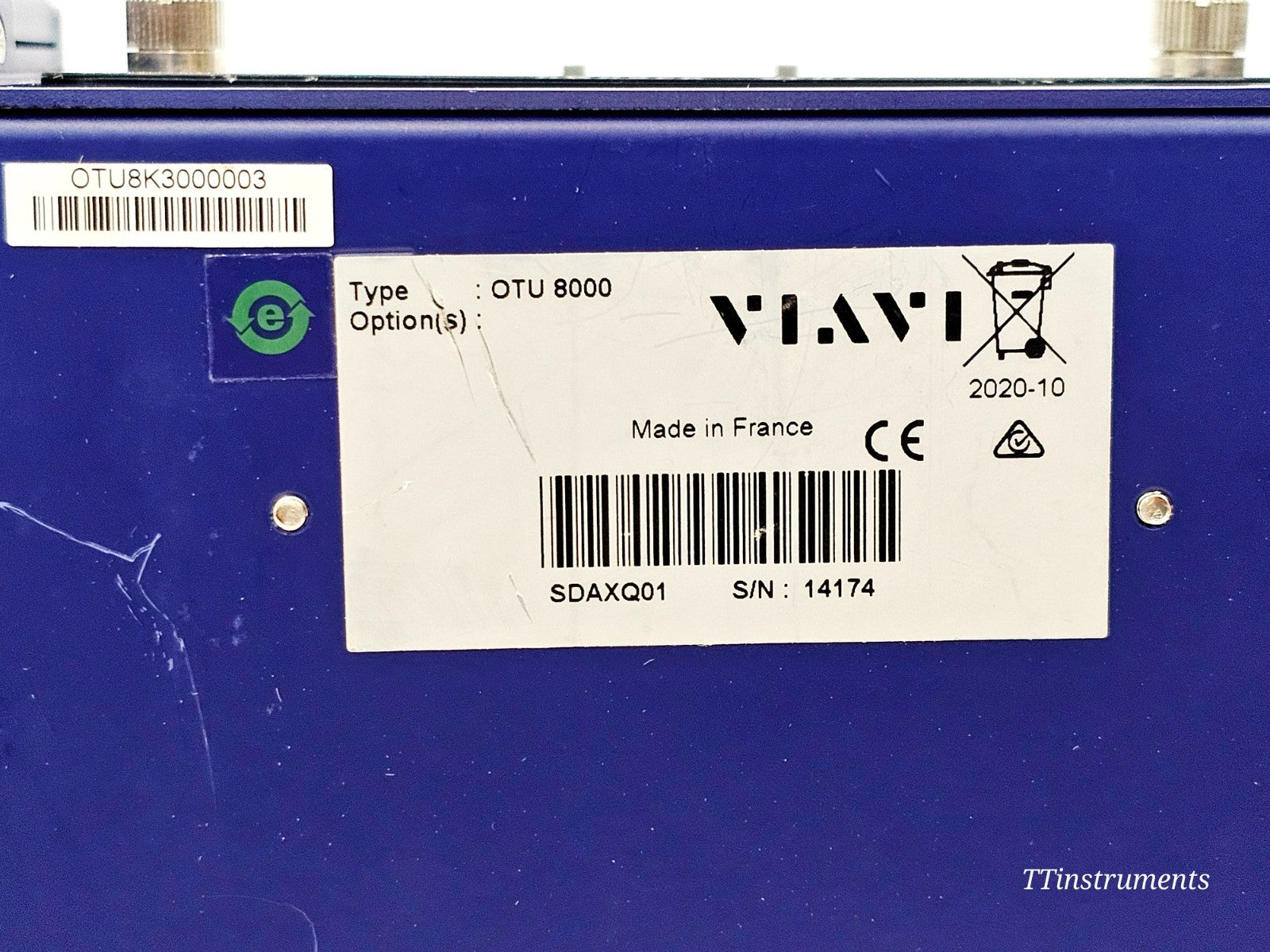 Viavi JDSU OTU 8000E v2 with OTAU 1x8 Optical Switch 2020