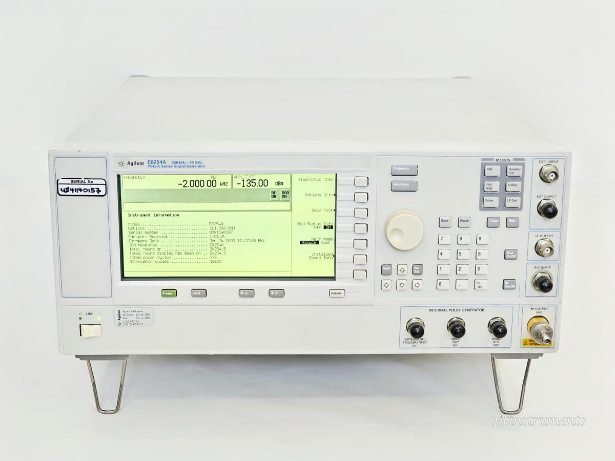 Agilent E8254A PSG-A Series 250 kHz - 40GHz Signal Generator 1E1 1EA UNJ0