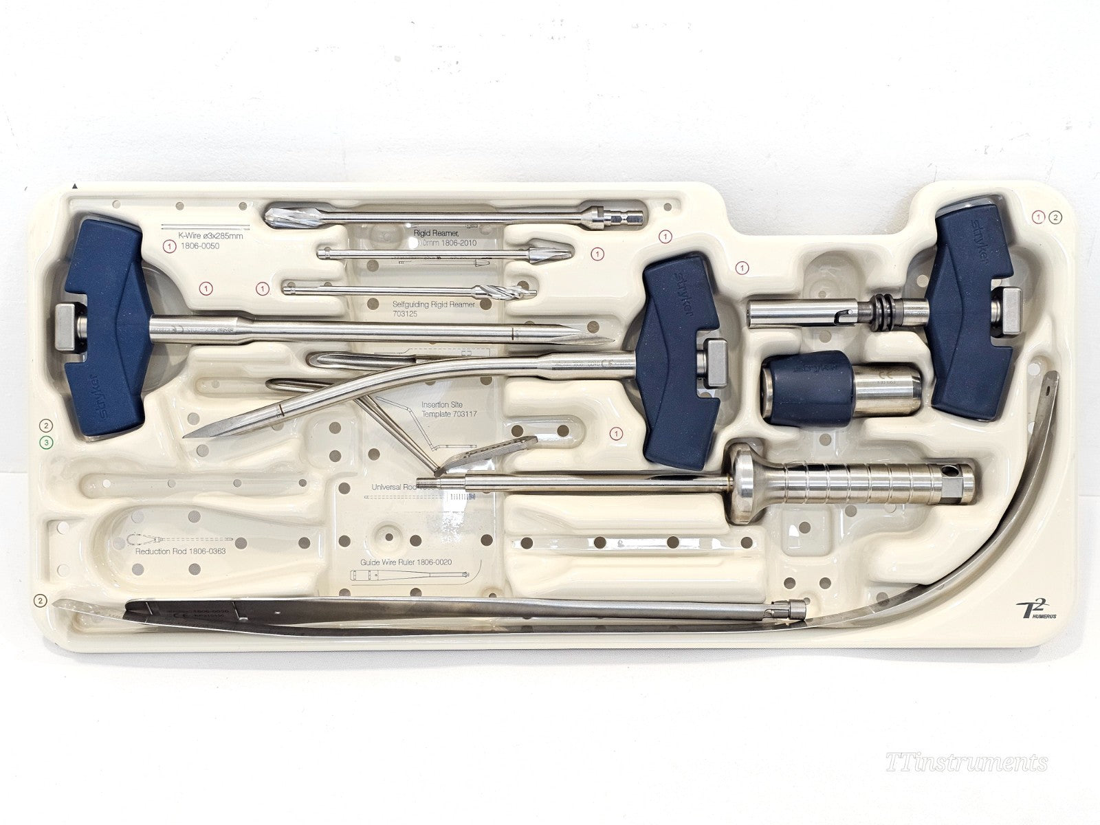 Stryker T2 Humerus Orthopaedics Instrument Tray