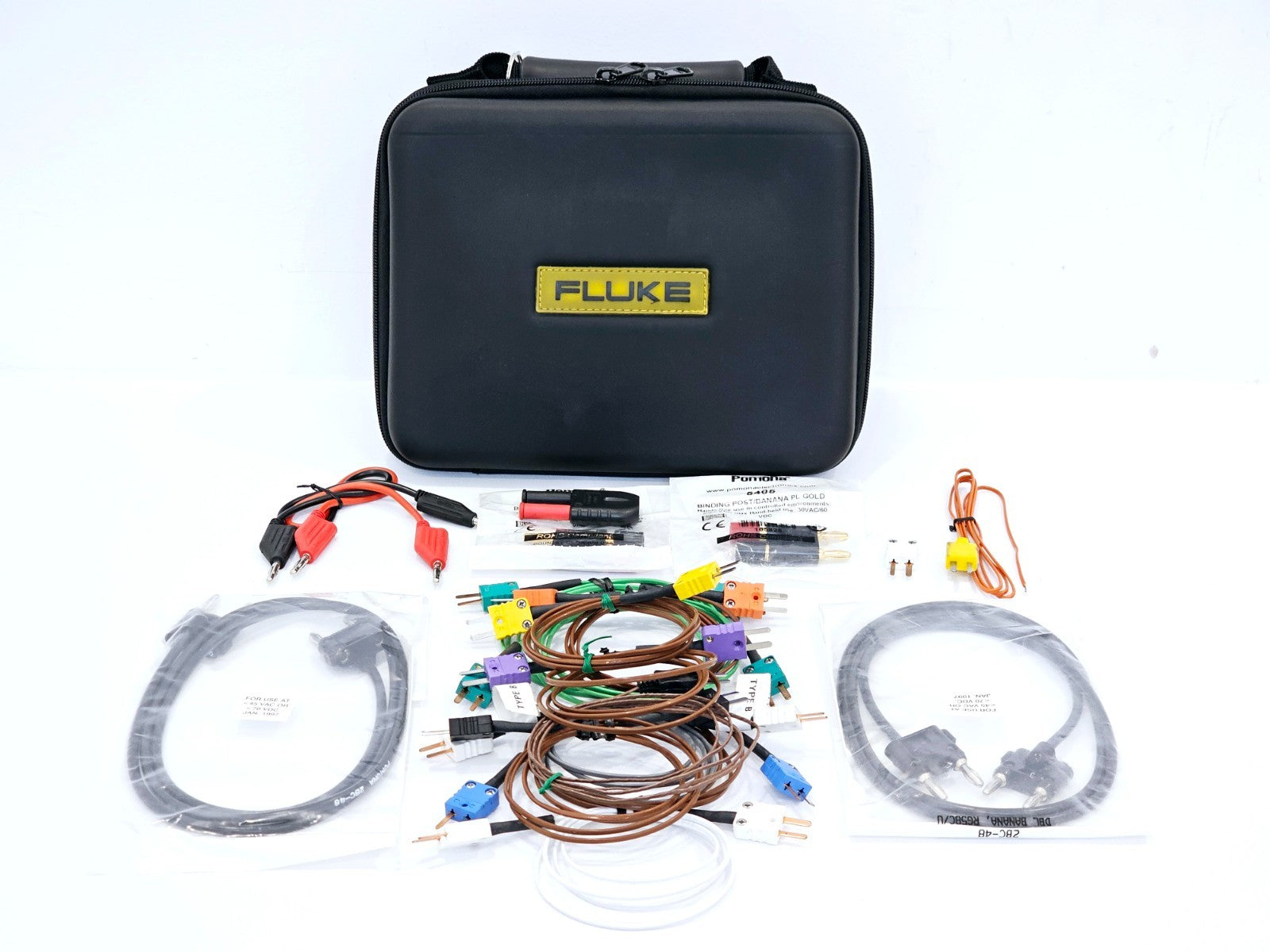 Fluke 5520A-525A Test Lead Set with Case For 5520A And 525A Calibrators